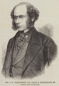 Mr J W Bazalgette, CE (metszet) alkotó: English School