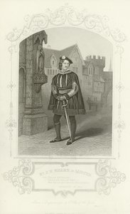 Mr. J W Wallack mint Gloster, Richard III, I. felvonás, I. jelenet alkotó: English School