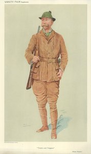 Mr Walter Winans, Tracks and triggers, 1909. június 9., Vanity Fair rajzfilm alkotó: English School