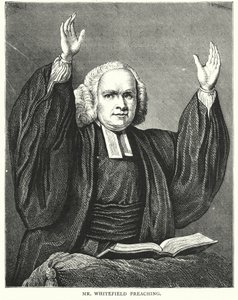 Mr Whitefield prédikál (metszet) alkotó: English School