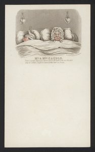 Mr és Mrs Caudle (színes metszet) alkotó: English School