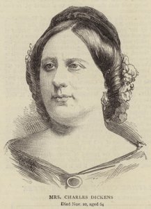 Mrs Charles Dickens (metszet) alkotó: English School