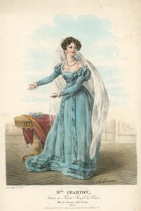 Charton asszony, a Royal de lOdeon Színház művésze Leonore szerepében a Fiesque-ben alkotó: English School