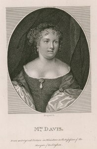 Mrs. Davis, egy eredeti miniatűr képről, Buckingham márki birtokában alkotó: English School