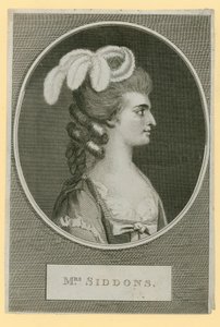 Mrs. Sarah Siddons, színésznő alkotó: English School