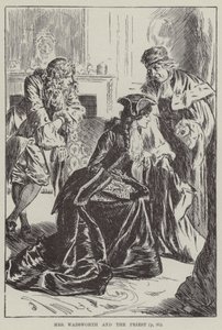 Mrs Wadsworth és a pap (metszet) alkotó: English School