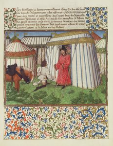 Ms. 2597 Verlangen kniet vor Ehre und bittet um die Hilfe von Herz, Faksimile-Ausgabe von Livre du Coeur d