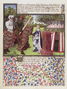 Ms. 2597 Heart and Desire with Hope in the House, Livre du Coeur dAmours Espris fakszimile kiadása, Rene dAnjou alkotó: English School