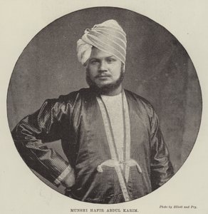 Munshi Hafir Abdul Karim (metszet) alkotó: English School