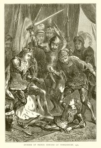 Edward herceg meggyilkolása Tewkesburyben, 1471 alkotó: English School