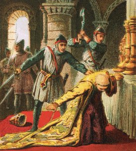Thomas a Becket meggyilkolása alkotó: English School