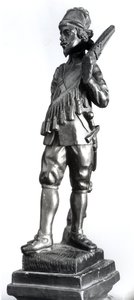 Testőr, 1638 (faragott fából)