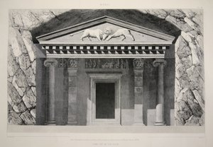 Myra - Tomb Cut in the Rock, a Kis-Ázsia fő romjaiból, pub. 1863 (litó) alkotó: English School