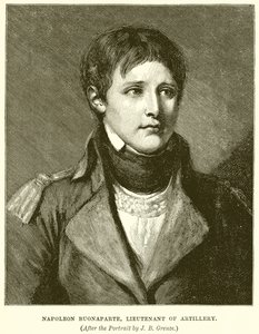Napóleon Buonaparte, tüzérségi hadnagy alkotó: English School