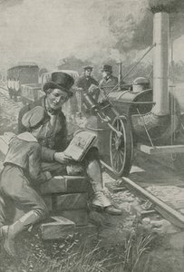 Nasmyth felvázolja Stephensons motorját alkotó: English School