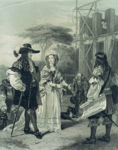 Nell Gwynn ráveszi II. Károlyt, hogy építsen egy kórházat, alkotó: English School