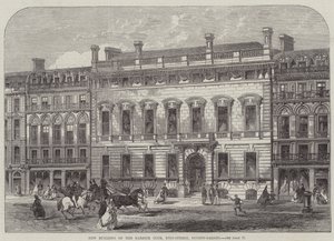A Garrick Club új épülete, King-Street, Covent-Garden (metszet) alkotó: English School