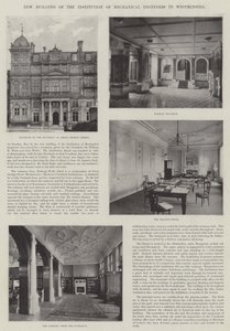 A Westminster-i Gépészmérnöki Intézet új épülete (metszet) alkotó: English School