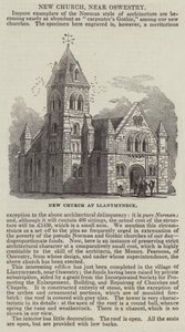 Új templom Llanymyneckben (metszet) alkotó: English School