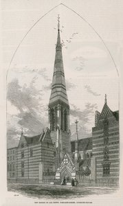 Mindenszentek új temploma, a Margaret Streeten a Cavendish téren alkotó: English School