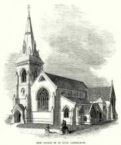 Új Szent Lukács-templom, Camden-Road (metszet) alkotó: English School