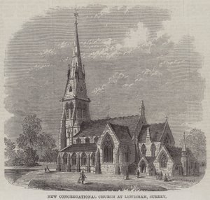 New Congregational Church at Lewisham, Surrey (metszet) alkotó: English School