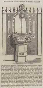 Új ivókút a Fleet-Streetben (metszet) alkotó: English School