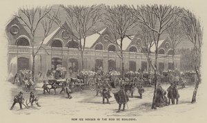 Új jégházak a Bois de Boulogne-ban (metszet) alkotó: English School