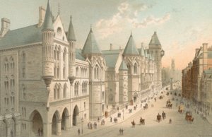 New Law Courts – Fleet Street alkotó: English School
