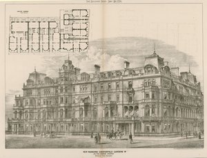 New Mansions, Chesterfield Gardens, London W, John Thomas Wimperis, építész alkotó: English School