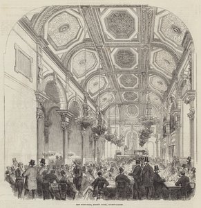New Music-Hall, Evans Hotel, Covent-Garden (metszet) alkotó: English School