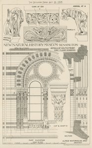New Natural History Museum, South Kensington, London alkotó: English School