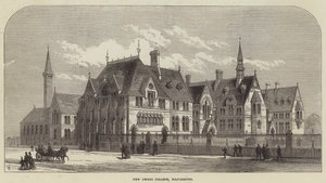 New Owens College, Manchester (metszet) alkotó: English School
