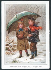 Újévi üdvözlőlap alkotó: English School