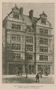 A Birkbeck Intézet új épülete, Breams Buildings, Chancery Lane, London alkotó: English School