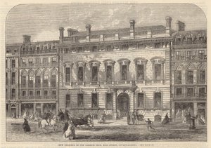 A Garrick Club új épülete, King Street, Covent Garden alkotó: English School