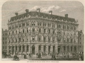 A City Offices Company új épületei, Lombard Street, London alkotó: English School