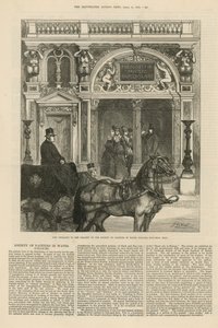 Új bejárat a Festők Társaságának galériájába vízszínekben alkotó: English School