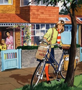 Újságlány alkotó: English School