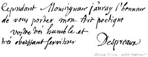 Nicholas Boileau (Despreaux néven) alkotó: English School
