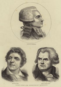 "Kilencvenhárom", a forradalmi triumvirátus (metszet) alkotó: English School