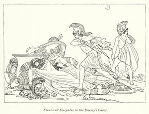 Nisus és Euryalus az ellenség táborában (fotók) alkotó: English School