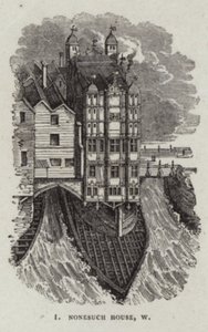 Nonesuch ház az Old London Bridge-en alkotó: English School