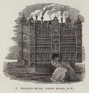 Nonesuch ház az Old London Bridge-en alkotó: English School