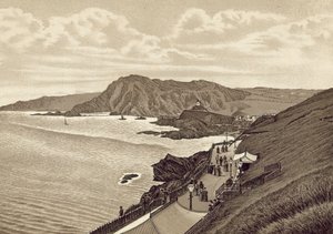 Észak-Devon: Lantern Hill és Hillsboro, East Parade (litho) alkotó: English School