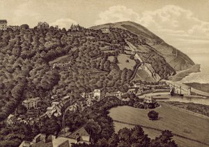 Észak-Devon: Lynton és Lynmouth (litho) alkotó: English School