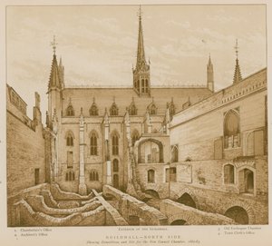 Guildhall északi oldala, London alkotó: English School