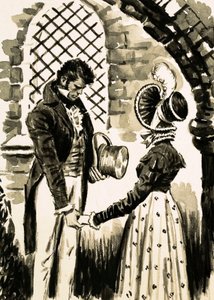 Northanger apátság (guache papíron) alkotó: English School