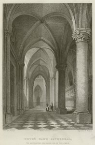 Notre Dame-székesegyház, A kórus ambuláns déli oldala (metszet) alkotó: English School