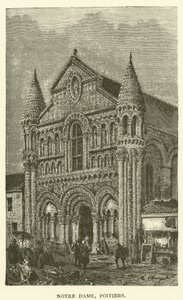 Notre Dame, Poitiers (metszet) alkotó: English School